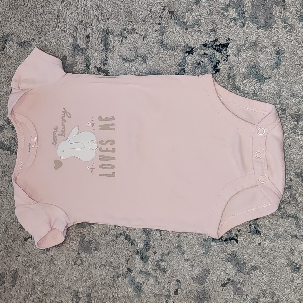 Carter's Pink Bunny Love Bodysuit